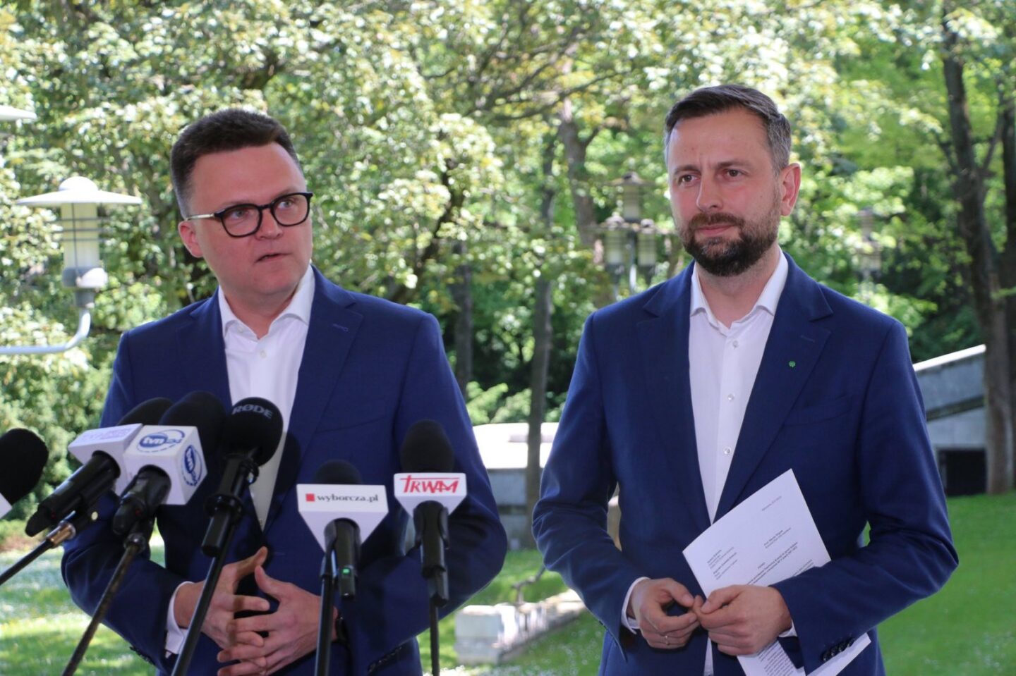 Szymona Hołownia i Władysław Kosiniak Kamysz jako Trzecia Droga ogładzają, że wezmą udział w marszu 4 czerwca w Warszawie