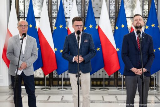 Spotkanie liderów koalicji. Szymon Hołownia o&nbsp;stabilności rządu i&nbsp;planach na&nbsp;przyszłość